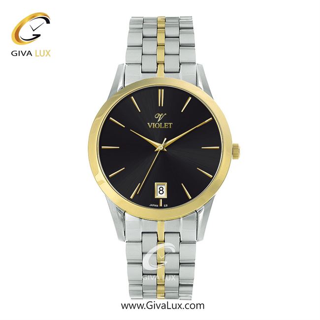 ساعت مچی اورجینال مردانه ویولت VIOLET طلایی-نقره ای | طلایی-نقره ای| مشکی| کد رفرنس 0640/2